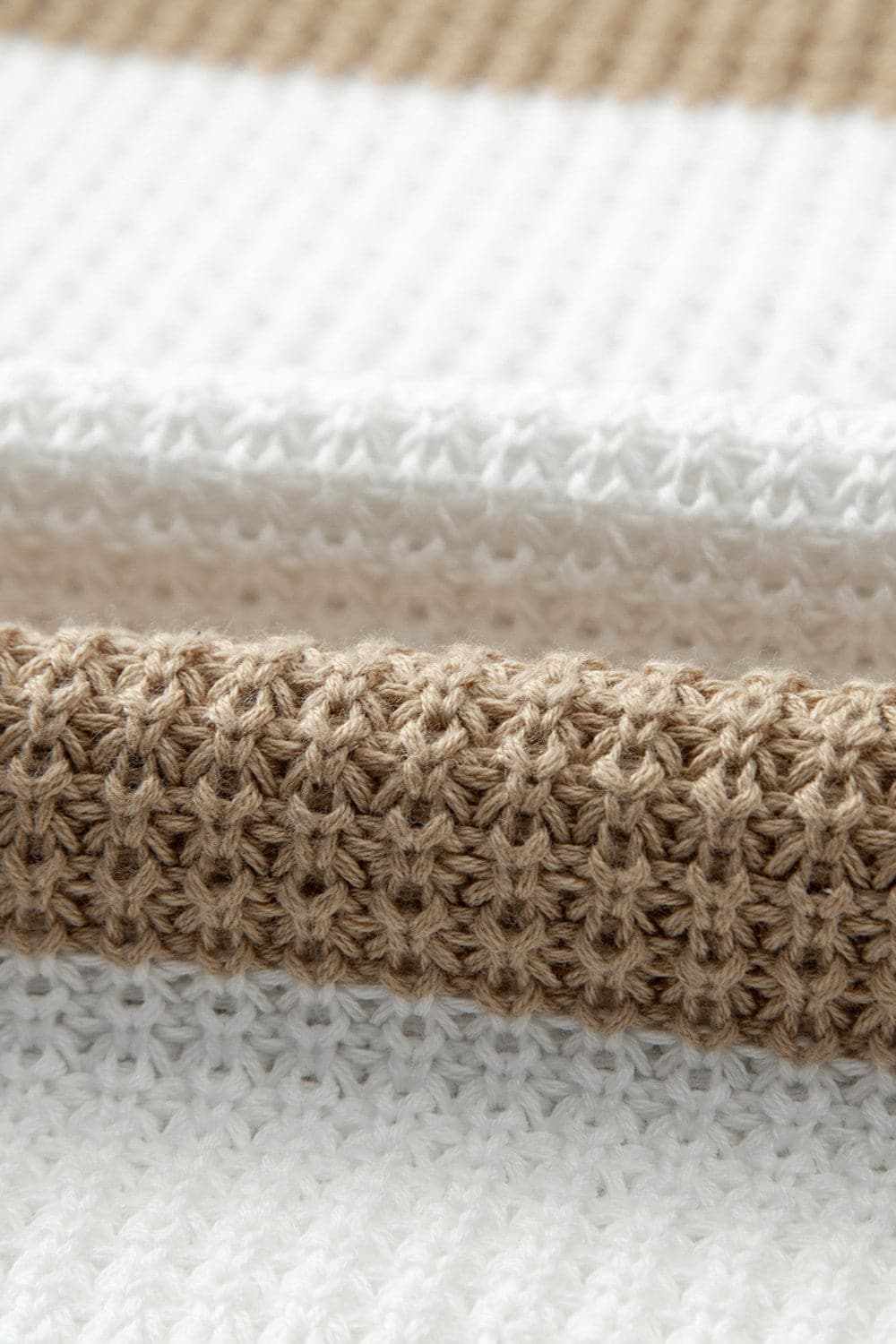 Chic color block knitted sweater - Love Salve